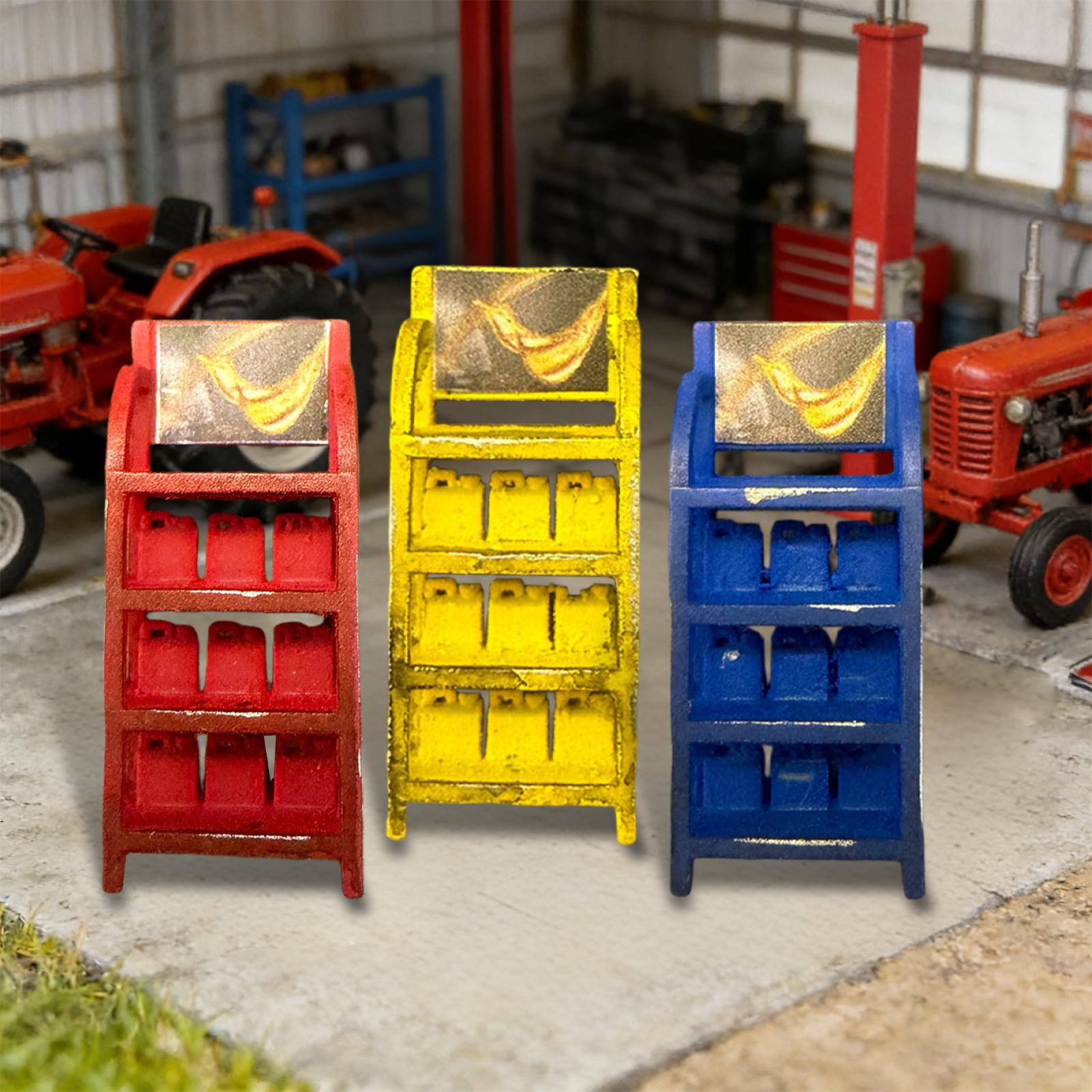 Auto Repair Shop Photos - Modello di Rack per Olio Auto